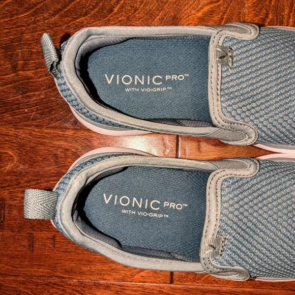 Vionic Womens Julianna Sz 5 Sage Green Slip-on Sneaker Mesh Work Shoe Comfort - Picture 10 of 12